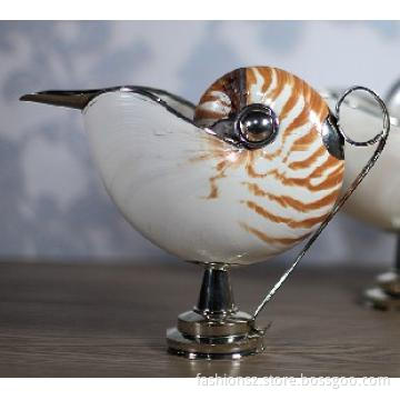 Fashion bird-shape shell decoration